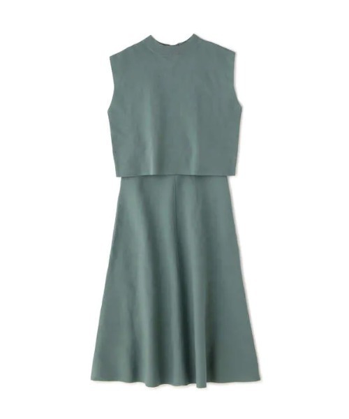 N.（N. Natural Beauty Basic）（エヌエヌナチュラルビューティーベーシック）の「◆ハイネックノースリーブセットアップ（ワンピース・レディース・パープル/ブラウン/グリーン/グレイッシュベージュ・MEDIUM）」の21枚目の写真