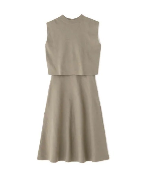 N.（N. Natural Beauty Basic）（エヌエヌナチュラルビューティーベーシック）の「◆ハイネックノースリーブセットアップ（ワンピース・レディース・パープル/ブラウン/グリーン/グレイッシュベージュ・MEDIUM）」の19枚目の写真