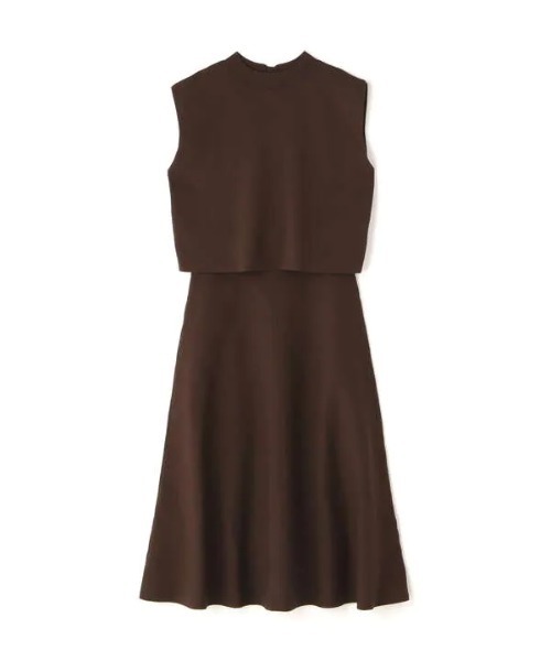 N.（N. Natural Beauty Basic）（エヌエヌナチュラルビューティーベーシック）の「◆ハイネックノースリーブセットアップ（ワンピース・レディース・パープル/ブラウン/グリーン/グレイッシュベージュ・MEDIUM）」の17枚目の写真