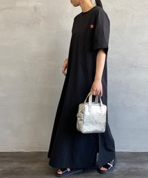 [UNIVERSAL OVERALL/ユニバーサルオーバーオール] 別注 マキシ丈素材切り替えワンピース