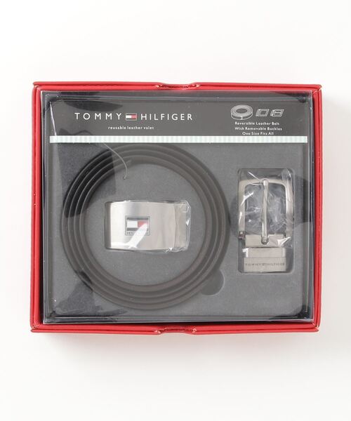TOMMY HILFIGER（トミーヒルフィガー）の「【TOMMY HILFIGER/トミーヒルフィガー】リバーシブル 2WAYレザーベルト（ベルト・メンズ・ブラック・FREE）」の4枚目の写真