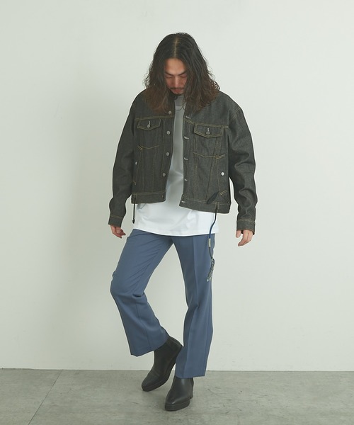 Lui's（ルイス）の「NEWセミフレアパンツ（スラックス・メンズ・ブラック/グリーン/ブルー・SMALL/MEDIUM）」の8枚目の写真