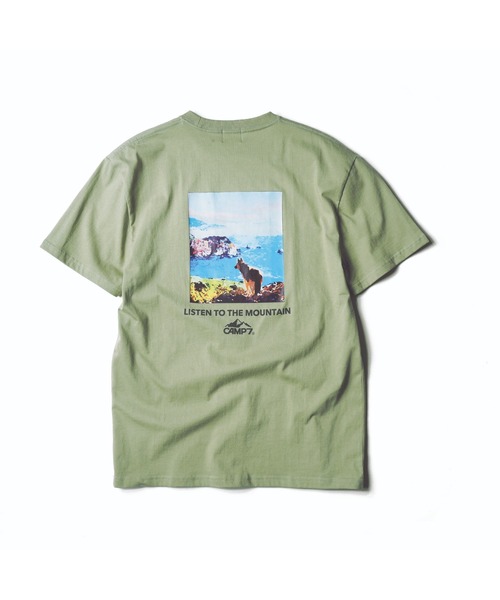 CAMP7(キャンプセブン)の「《CAMP7》PRINT TEE(Tシャツ/カットソー・メンズ・ブラック/ベージュ/カーキ/ホワイト・LARGE/X-LARGE/MEDIUM)」の1枚目の写真