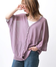 n'OrLABEL | 【機能素材】『五分袖ドルマンカーディガン』(カーディガン/ボレロ)