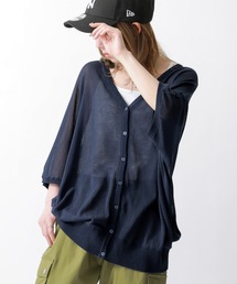 n'OrLABEL | 【機能素材】『五分袖ドルマンカーディガン』(カーディガン/ボレロ)