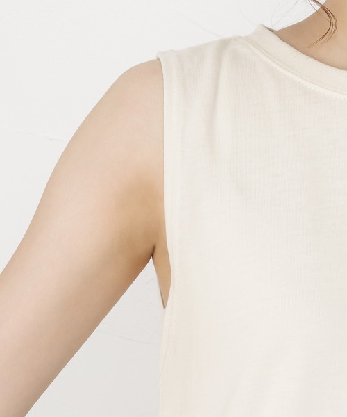 Dickies(ディッキーズ)の「Dickies ディッキーズ レイヤードが楽しめるアンサンブル 七分袖Tシャツ(Tシャツ/カットソー・レディース・ブラック/ベージュ/カーキ/オレンジ・フリー)」の21枚目の写真