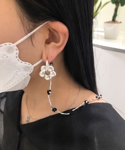 Me%(ミィパーセント)の「タケビーズマルチストラップ(ネックレス・レディース・ホワイト/サックスブルー/ブラック・FREE)」の8枚目の写真