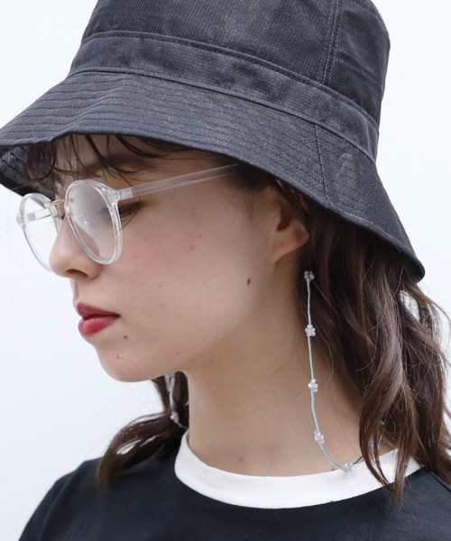 Me%(ミィパーセント)の「タケビーズマルチストラップ(ネックレス・レディース・ホワイト/サックスブルー/ブラック・FREE)」の10枚目の写真