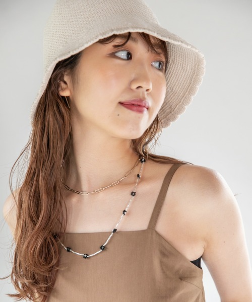 Me%(ミィパーセント)の「タケビーズマルチストラップ(ネックレス・レディース・ホワイト/サックスブルー/ブラック・FREE)」の14枚目の写真