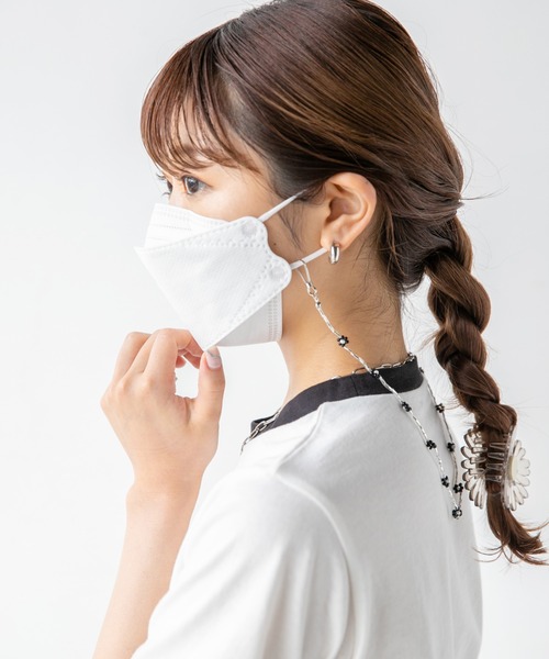 Me%(ミィパーセント)の「タケビーズマルチストラップ(ネックレス・レディース・ホワイト/サックスブルー/ブラック・FREE)」の16枚目の写真