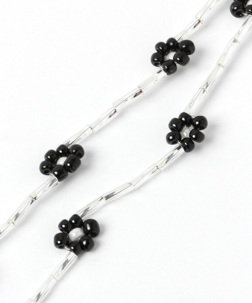 Me%(ミィパーセント)の「タケビーズマルチストラップ(ネックレス・レディース・ホワイト/サックスブルー/ブラック・FREE)」の21枚目の写真