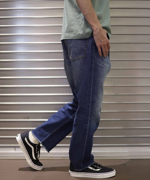 ADAM ET ROPE'（アダムエロペ）の「カットオフ ライトオンス アンクル デニムパンツ（デニムパンツ・メンズ・インディゴブルー・S/M/L/XL）」の17枚目の写真