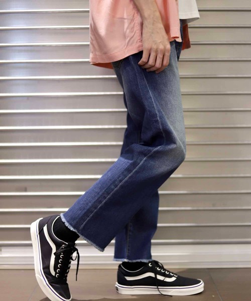 ADAM ET ROPE'（アダムエロペ）の「カットオフ ライトオンス アンクル デニムパンツ（デニムパンツ・メンズ・インディゴブルー・S/M/L/XL）」の14枚目の写真