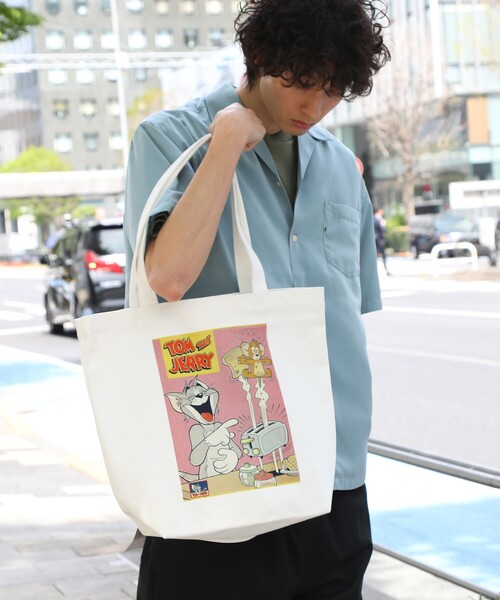 The Shop Tk ザ ショップ ティーケー の Web限定 Tom Jerry トムとジェリー別注キャンバストート トートバッグ Wear