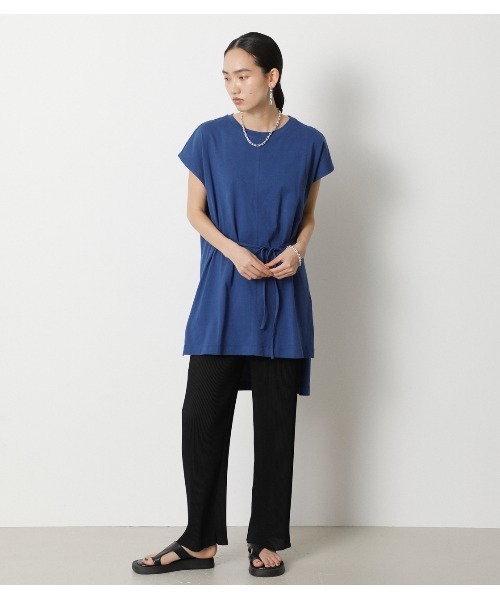 crie conforto（クリーコンフォルト）の「スリムプリーツパンツ（スラックス・レディース・ライトグレー/ブラック・SMALL/MEDIUM/LARGE）」の20枚目の写真