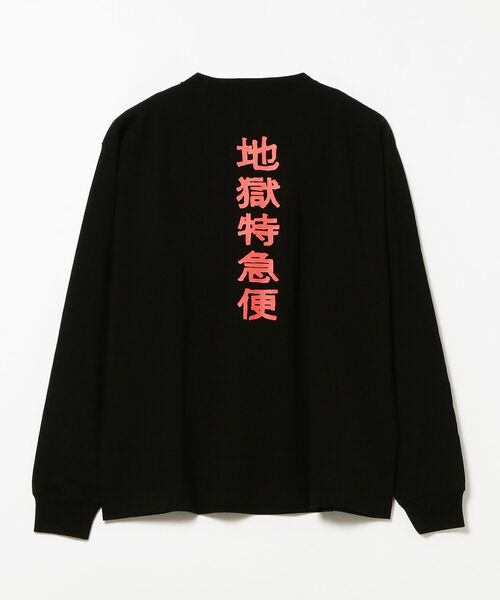 Delivery Hells(デリバリーヘルズ)の「Delivery Hells / 地獄 ロングスリーブ Tシャツ(Tシャツ/カットソー・メンズ・ホワイト/ブラック・MEDIUM/X-LARGE/LARGE)」の7枚目の写真