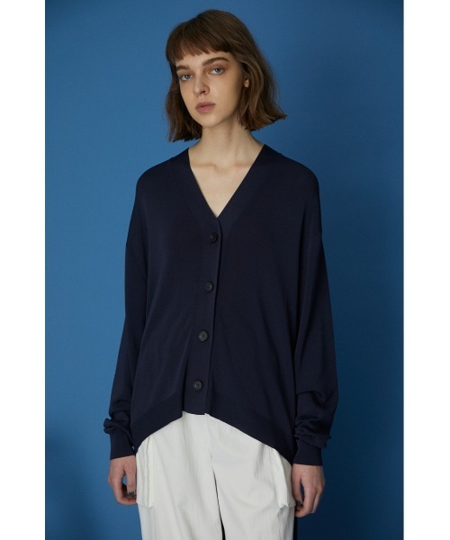 カーディガン RIM.ARK Cross arrange long knit OP リムアーク ニットワンピース ロングワンピース ロングカーディガン