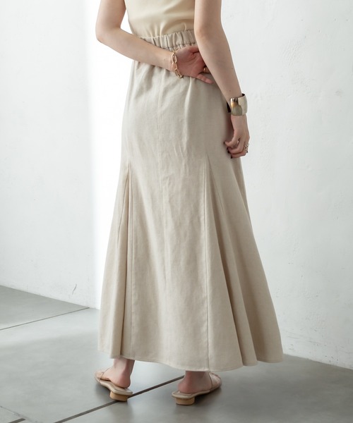 mystic(ミスティック)の「パネルマーメイドスカート(スカート・レディース・チャコールグレー/アイボリー・1/2)」の2枚目の写真