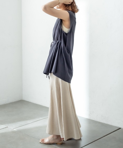 mystic(ミスティック)の「パネルマーメイドスカート(スカート・レディース・チャコールグレー/アイボリー・1/2)」の8枚目の写真