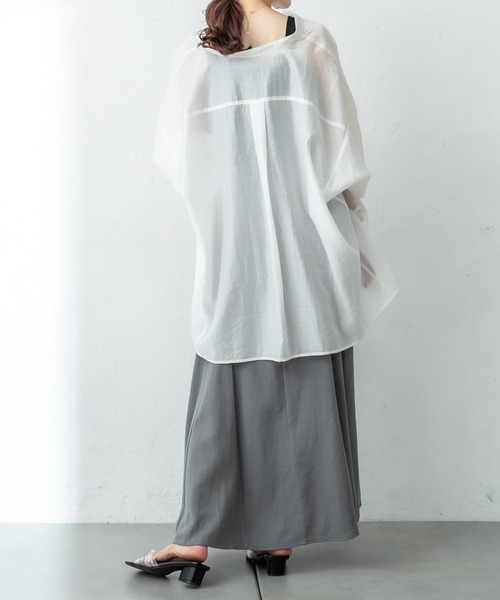 mystic(ミスティック)の「パネルマーメイドスカート(スカート・レディース・チャコールグレー/アイボリー・1/2)」の13枚目の写真