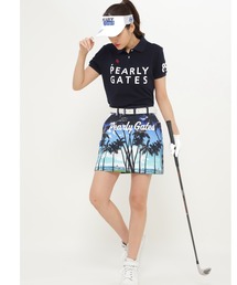 327 パーリーゲイツ シアサッカースカート パームツリー ストレッチ 1 M 327 パーリーゲイツ シアサッカースカート パームツリー