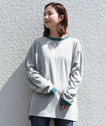 Champion | 【WEB限定/SHIPS別注】Champion: リンガー ロングスリーブ Tシャツ (ロンT)(Tシャツ/カットソー)