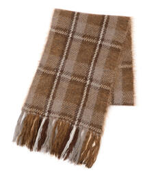 TOMORROWLAND | モヘアブレンド ダブルジャガードフリンジマフラー(マフラー)