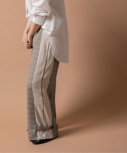 エイミーロウEimee LawサイドパイピングチェックPT セール】サイドパイピングチェックPT（その他パンツ）｜Eimee