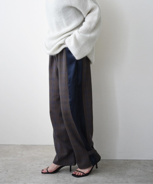 Eimee Law(エイミーロウ)の「サイドパイピングチェックPT(その他パンツ・レディース・グレー/ブラウン・38)」の20枚目の写真