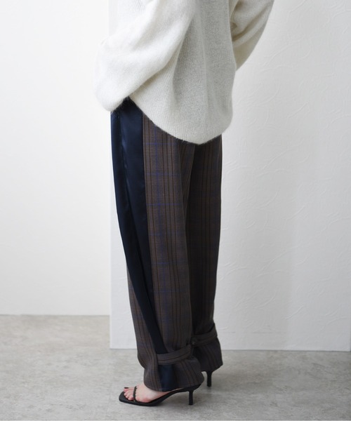 Eimee Law(エイミーロウ)の「サイドパイピングチェックPT(その他パンツ・レディース・グレー/ブラウン・38)」の21枚目の写真
