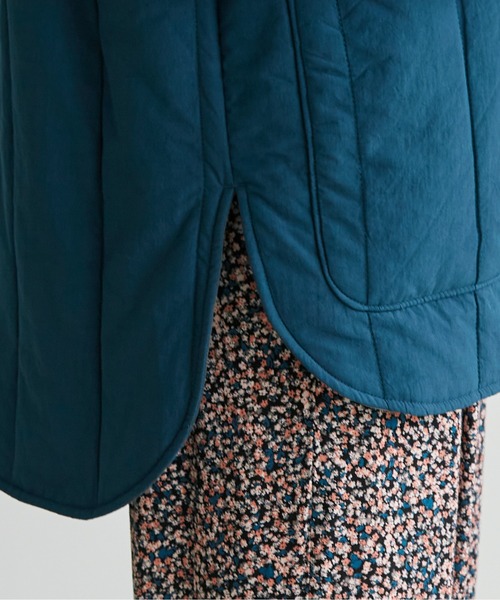 cardo fabrica（カルドファブリカ）の「100/2ブロード エボダウンキルティングジャケット（ブルゾン・レディース・ブルー/ミント/キナリ・FREE）」の5枚目の写真