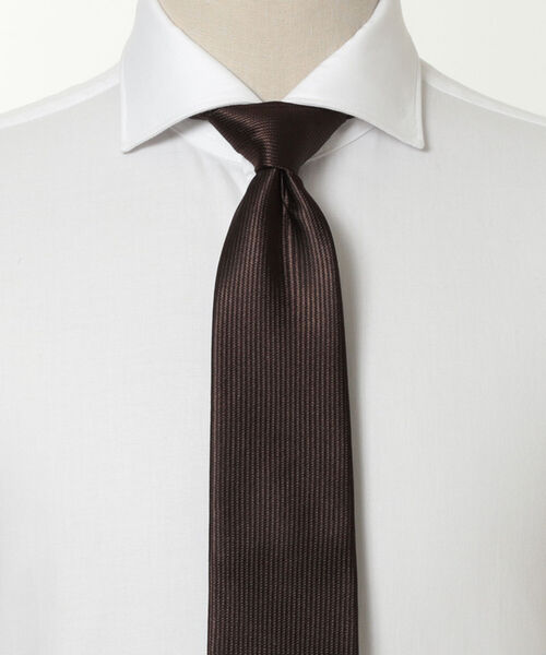 B:MING by BEAMS（ビーミングバイビームス）の「B:MING by BEAMS / シルク ソリッド ネクタイ 21F-2（ネクタイ・メンズ・ブラウン/インディゴブルー/グレー/ネイビー/ブラック系その他4/ダークブラウン/ブルー系その他4/ワイン/チャコールグレー/ブラウン系その他5・ONE SIZE）」の4枚目の写真