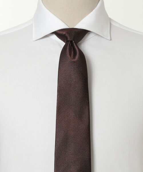 B:MING by BEAMS（ビーミングバイビームス）の「B:MING by BEAMS / シルク ソリッド ネクタイ 21F-2（ネクタイ・メンズ・ブラウン/インディゴブルー/グレー/ネイビー/ブラック系その他4/ダークブラウン/ブルー系その他4/ワイン/チャコールグレー/ブラウン系その他5・ONE SIZE）」の6枚目の写真