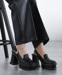 HARE | ステッチチャンキーサボ(HARE)(ローファー)