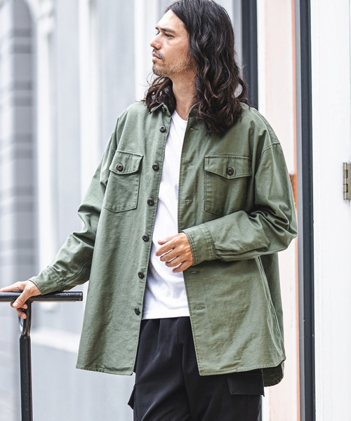 セール】ms4780-ファティーグミリタリーシャツ（シャツ/ブラウス