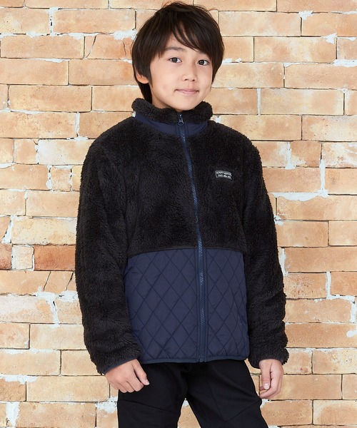 KRIFF MAYER Kid's Collection（クリフメイヤーキッズコレクション）の「モコキルトJK（ブルゾン・キッズ・グレー/カーキ/ブラック/ブラウン・160/140/150/130/120/170）」の12枚目の写真