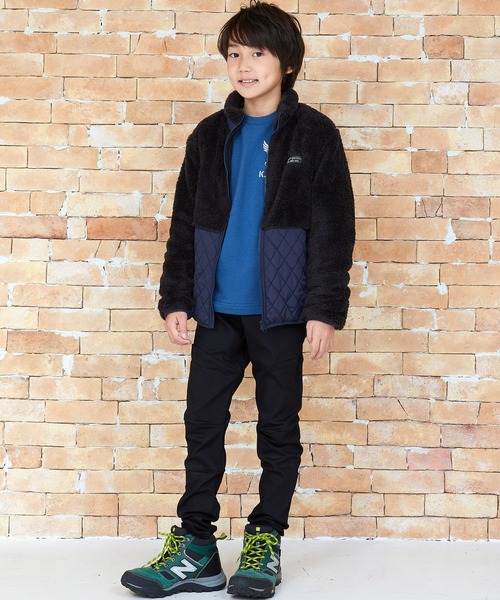 KRIFF MAYER Kid's Collection（クリフメイヤーキッズコレクション）の「モコキルトJK（ブルゾン・キッズ・グレー/カーキ/ブラック/ブラウン・160/140/150/130/120/170）」の14枚目の写真