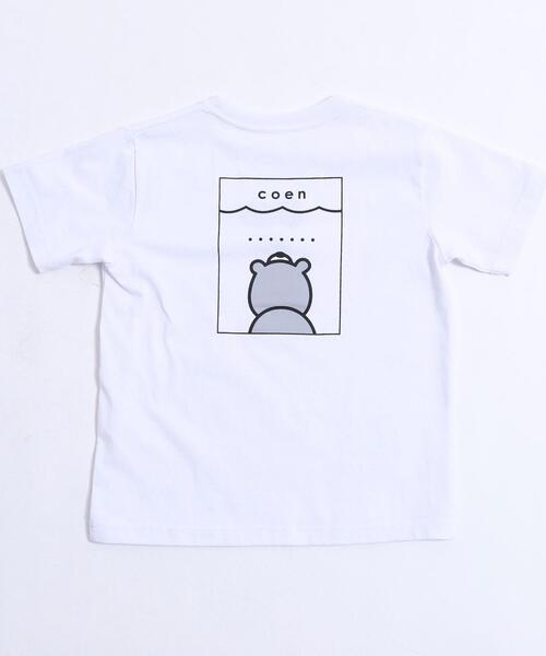 coen(コーエン)の「【coen キッズ/ジュニア】コーエンベア× JAWSコラボ刺繍Tシャツ(Tシャツ/カットソー・キッズ・ホワイト/ブラック・110/120/130/100)」の4枚目の写真