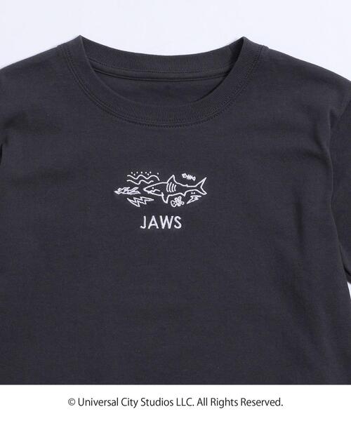coen(コーエン)の「【coen キッズ/ジュニア】コーエンベア× JAWSコラボ刺繍Tシャツ(Tシャツ/カットソー・キッズ・ホワイト/ブラック・110/120/130/100)」の7枚目の写真