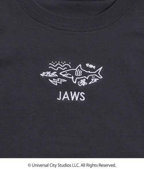 coen(コーエン)の「【coen キッズ/ジュニア】コーエンベア× JAWSコラボ刺繍Tシャツ(Tシャツ/カットソー・キッズ・ホワイト/ブラック・110/120/130/100)」の5枚目の写真