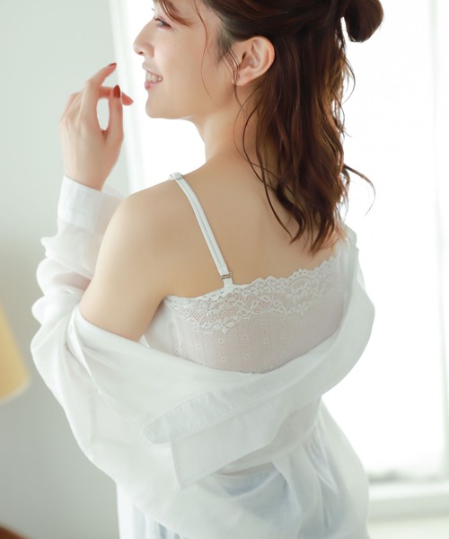 リエンダ ドットシフォン ベアトップ レディ rienda | プルミエ カットブラ (ベアトップ ) |SHEL'TTER WEBSTORE