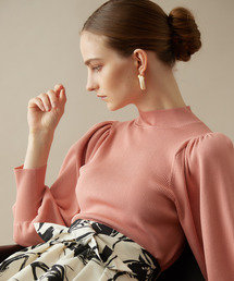 Tiara | 袖ギャザーハイネックニット(ニット/セーター)