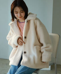 BeAMS DOT | 【WEB限定】BeAMS DOT / 襟付き ビッグボアジャケット(ブルゾン)