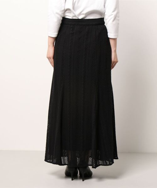 ADAM ET ROPE'(アダムエロペ)の「インドレースパネルスカート(スカート・レディース・ブラック/ダークブラウン・36/38)」の19枚目の写真