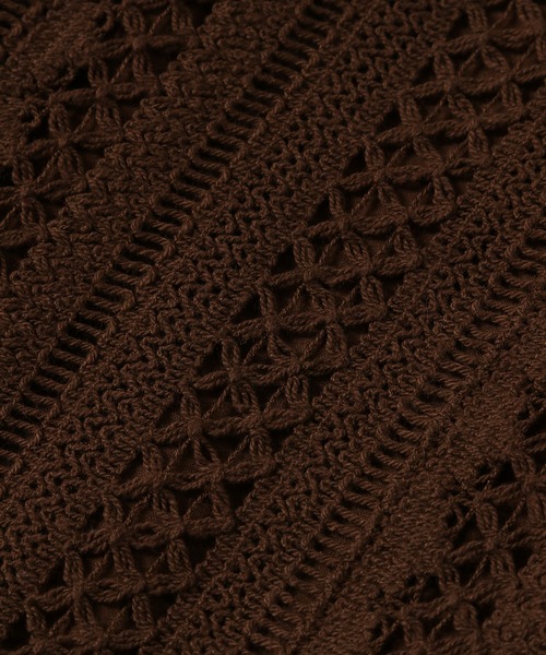 ADAM ET ROPE'(アダムエロペ)の「インドレースパネルスカート(スカート・レディース・ブラック/ダークブラウン・36/38)」の14枚目の写真