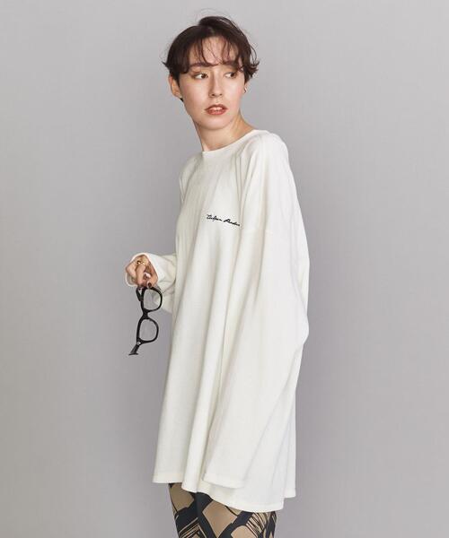 TheOpen Product（ザオープンプロダクト）の「＜TheOpen Product＞ステッチロングスリーブカットソー（Tシャツ/カットソー・レディース・ホワイト/ケリー・FREE）」の11枚目の写真