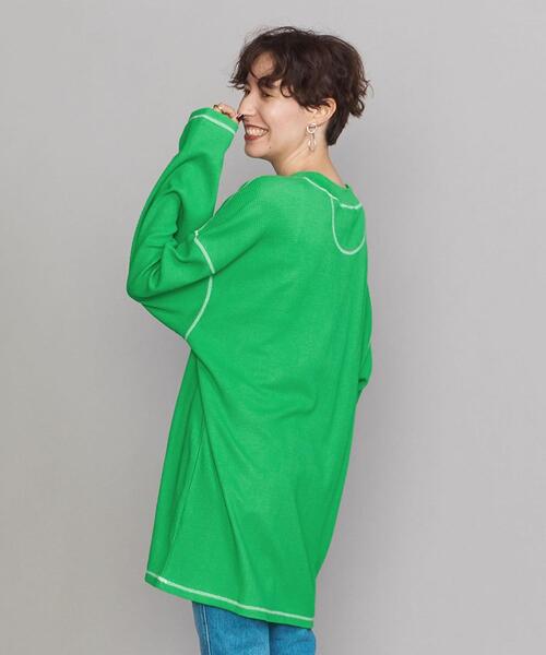 TheOpen Product（ザオープンプロダクト）の「＜TheOpen Product＞ステッチロングスリーブカットソー（Tシャツ/カットソー・レディース・ホワイト/ケリー・FREE）」の8枚目の写真