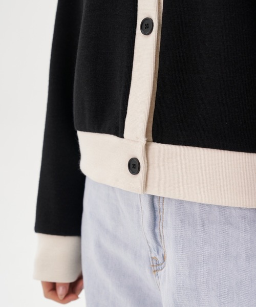 FEKETE（フェケテ）の「FEKETE MADE BICOLOR CHIC CARDIGAN（カーディガン/ボレロ・レディース・ホワイト/ブラック・FREE）」の15枚目の写真