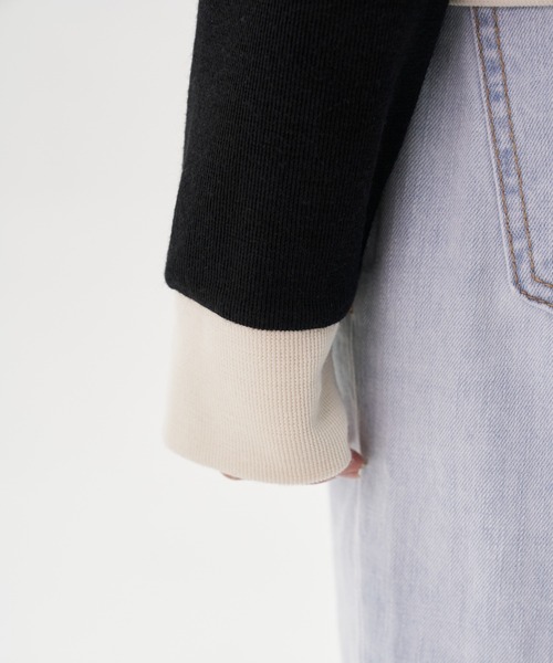 FEKETE（フェケテ）の「FEKETE MADE BICOLOR CHIC CARDIGAN（カーディガン/ボレロ・レディース・ホワイト/ブラック・FREE）」の18枚目の写真