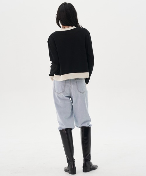 FEKETE（フェケテ）の「FEKETE MADE BICOLOR CHIC CARDIGAN（カーディガン/ボレロ・レディース・ホワイト/ブラック・FREE）」の11枚目の写真